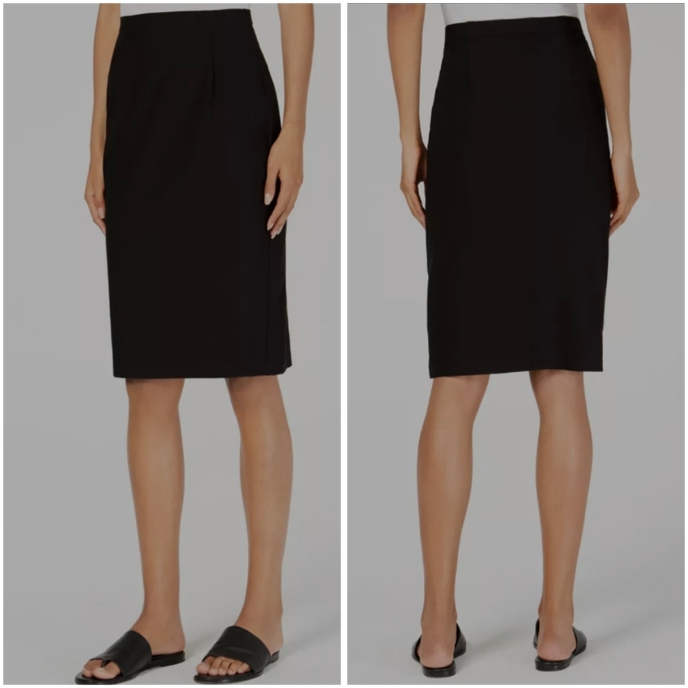 EILEEN FISHER Knit Washable Crepe Stretch Skirt M